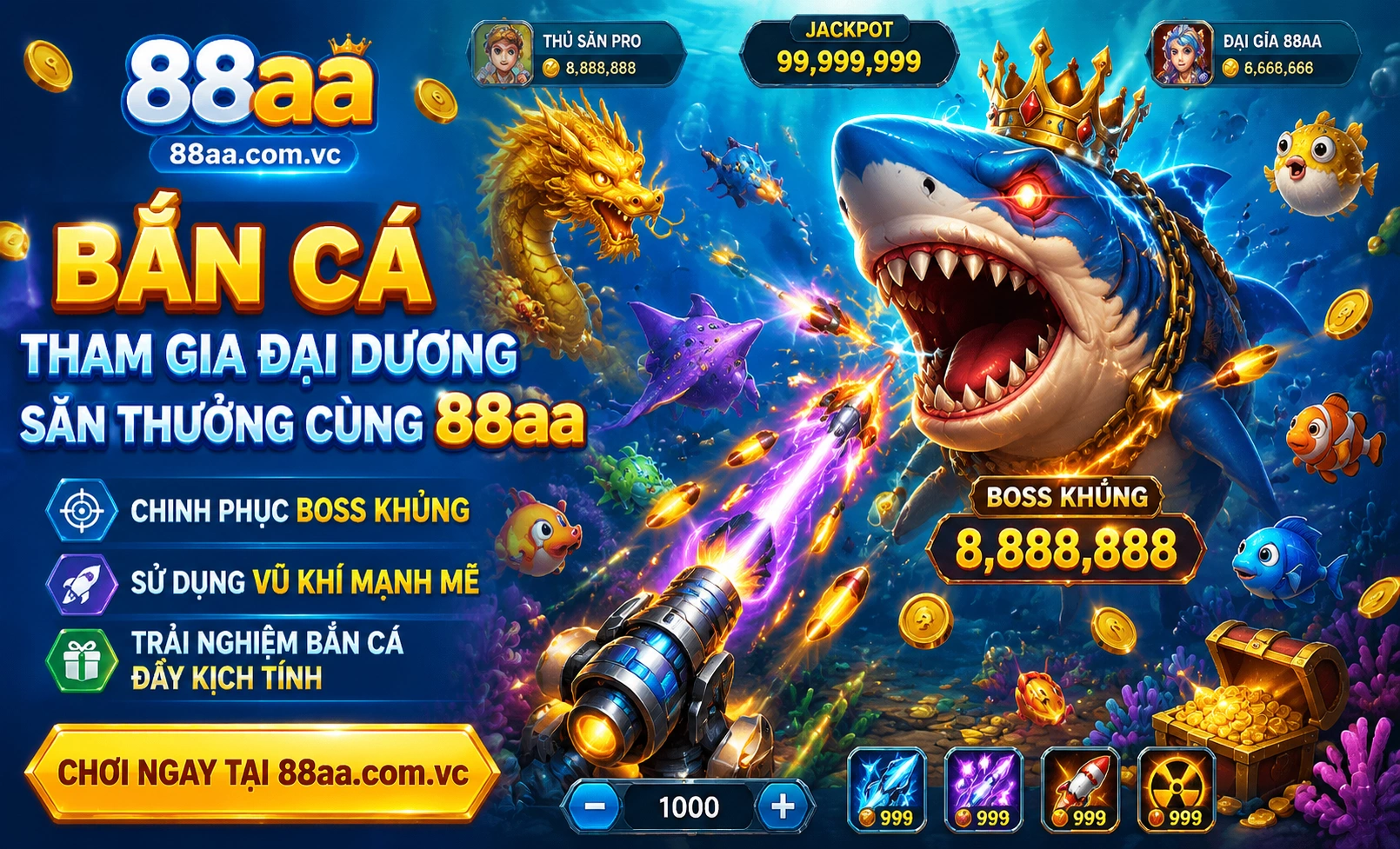 Khu Bắn Cá nổi bật