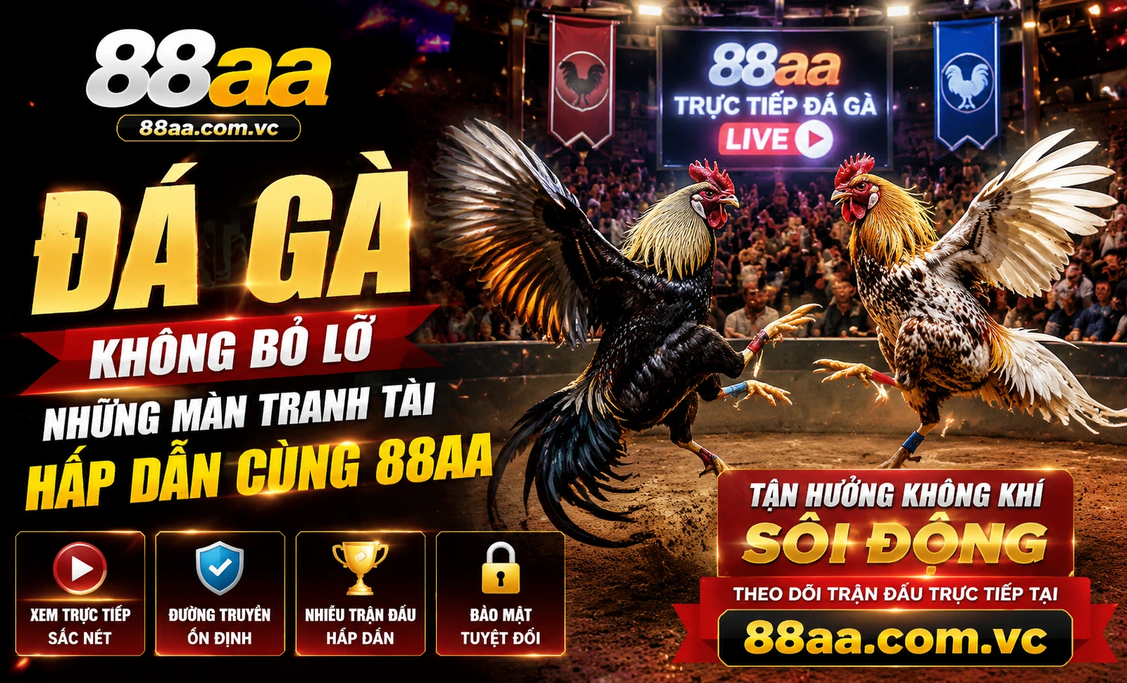 Giao diện Đá Gà 88AA trên màn hình