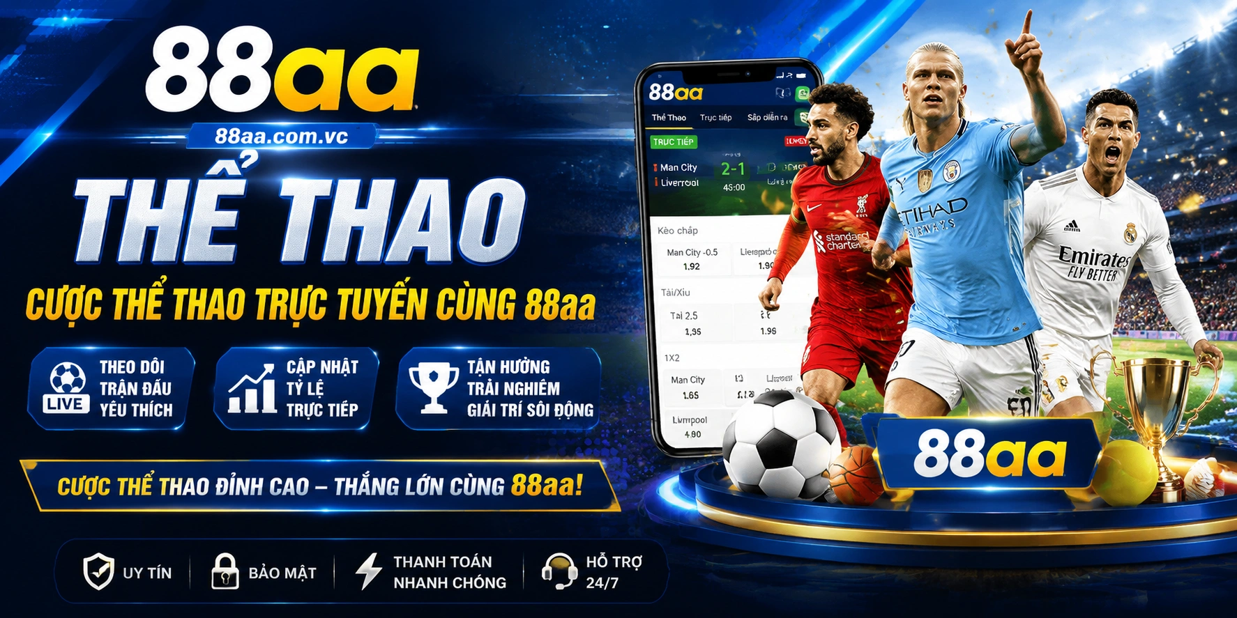 88AA thể thao khuyến mãi