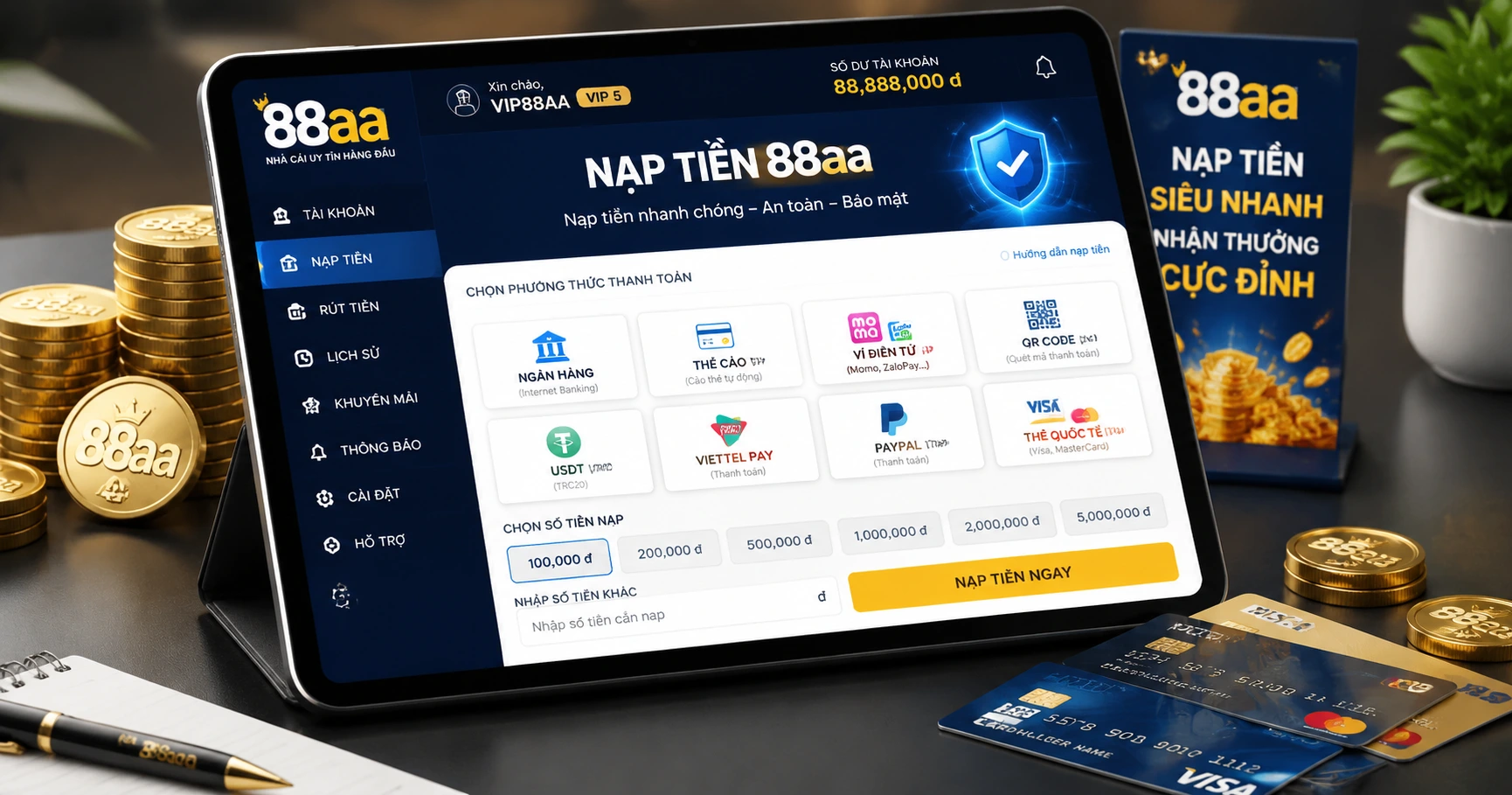 Giới thiệu về 88aa nạp tiền và vai trò của nó trong thị trường cá cược trực tuyến - image 2
